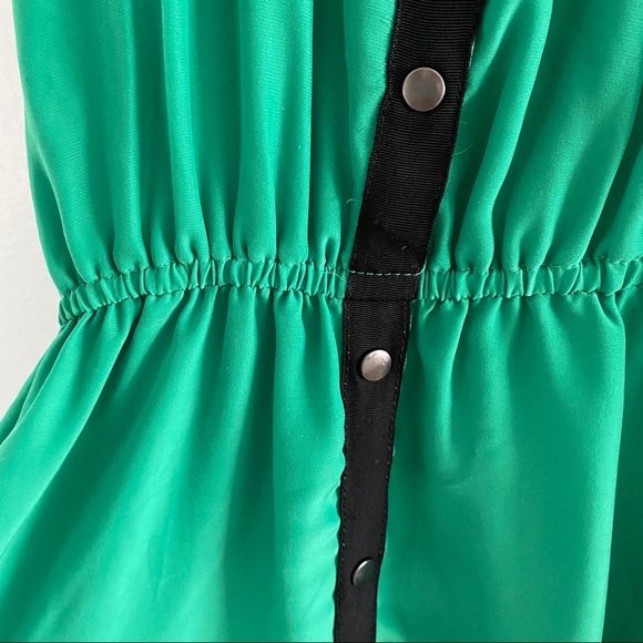 Silence + Noise Strappy Green Mini Dress - Picture 3 of 5
